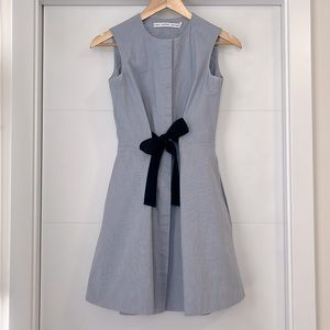 & Other Stories Chambray Tie Front Dress